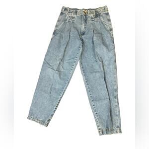 Vintage Gitano Baggy Fit Pleated Jeans in a 34 S 100% Cotton